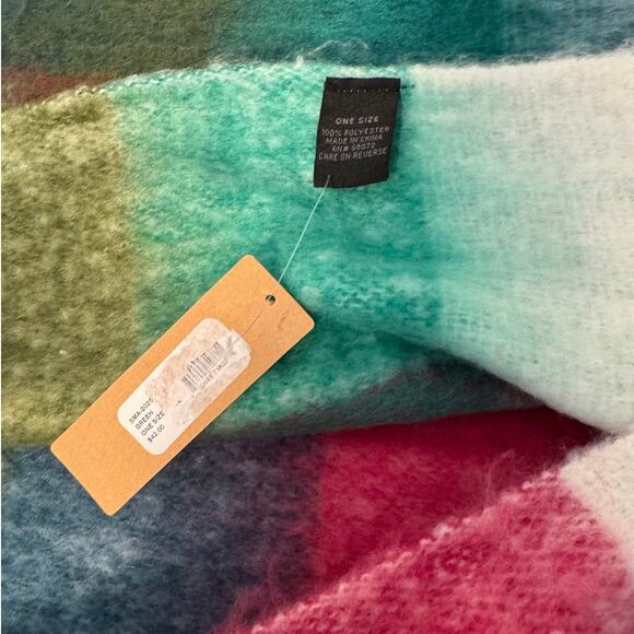 NWT Steve Madden Oversized Checkered Blanket Scarf - Picture 7 of 7